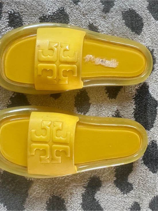 Tory Burch Shoes - Yellow women’s Slide Sandals - Bright Slip-On Comfort